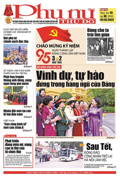 Báo Phụ nữ Thủ đô 06-25 số 1765