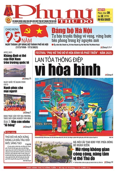 Báo Phụ nữ Thủ đô 12-25 số 1771