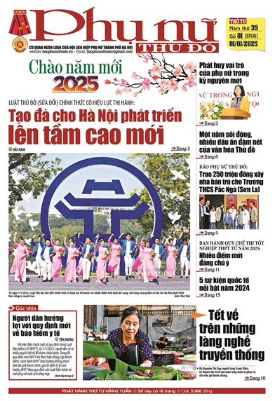 Báo Phụ nữ Thủ đô 01-25 số 1760