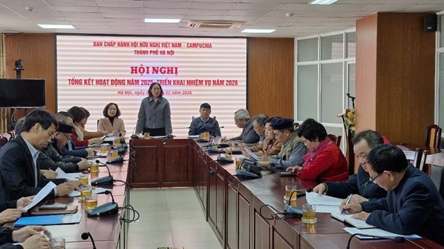 Hội Hữu nghị Việt Nam - Campuchia thành phố Hà Nội tổng kết công tác năm 2025