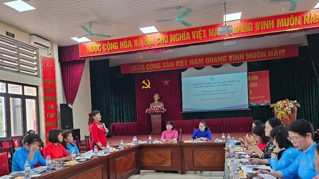 Hội LHPN xã Hồng Vân (mới) tổ chức vận hành thử nghiệm bộ máy