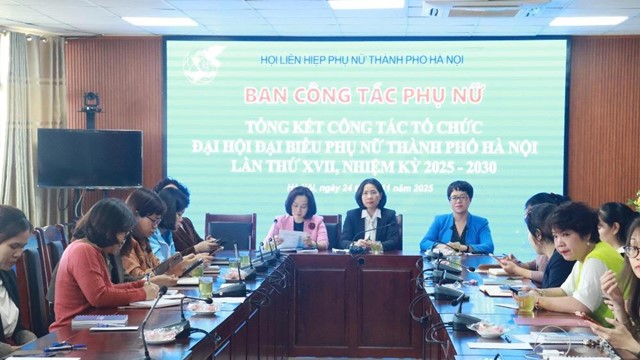 Hội LHPN Hà Nội tổng kết công tác tổ chức Đại hội Phụ nữ và ủng hộ đồng bào miền Trung, Tây Nguyên