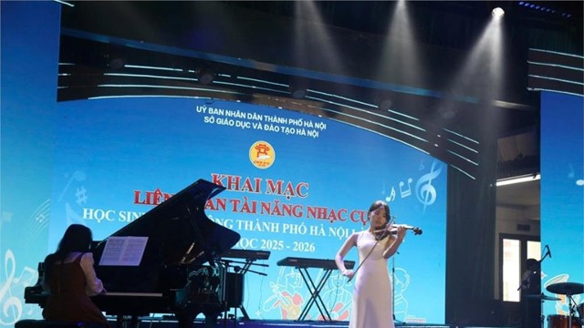 Hà Nội tổ chức liên hoan tài năng nhạc cụ học sinh phổ thông 