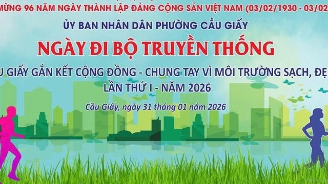 Phường Cầu Giấy tổ chức Ngày đi bộ truyền thống