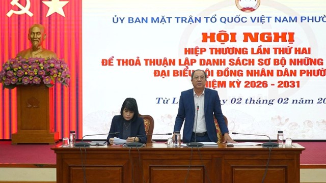 Ủy ban MTTQ Việt Nam phường Từ Liêm tổ chức Hội nghị hiệp thương lần thứ hai