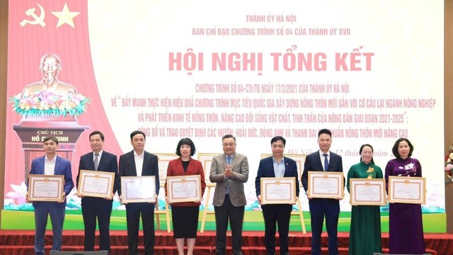 Hà Nội: Nhiều tập thể, cá nhân có đóng góp trong phong trào thi đua “Toàn dân chung sức xây dựng nông thôn mới”