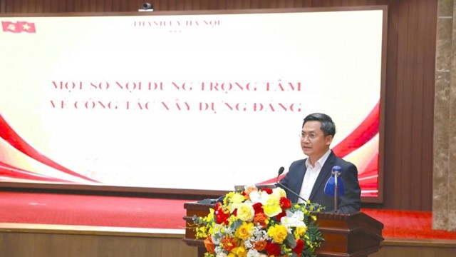 Xây dựng Đảng bộ Hà Nội gương mẫu tiên phong đột phá phát triển khoa học công nghệ đổi mới sáng tạo và chuyển đổi số