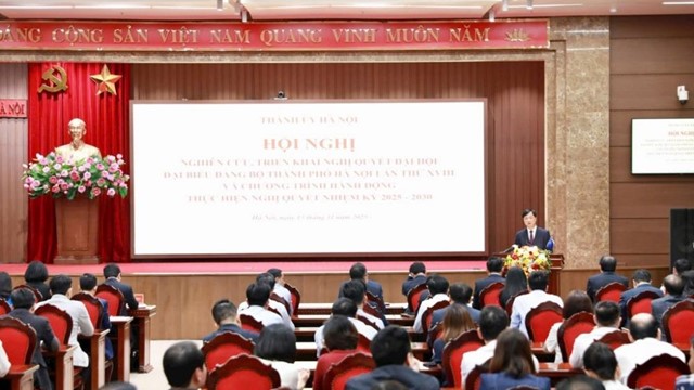 Khởi động Cuộc thi tìm hiểu Nghị quyết Đại hội Đảng bộ TP Hà Nội lần thứ XVIII