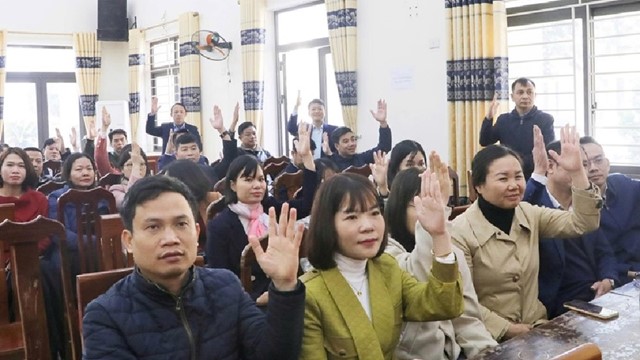 Xã Trần Phú lấy ý kiến cử tri nơi công tác đối với người ứng cử đại biểu HĐND các cấp nhiệm kỳ 2026 - 2031