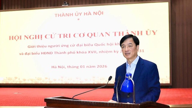 100% cử tri cơ quan Thành ủy Hà Nội nhất trí giới thiệu đồng chí Nguyễn Duy Ngọc ứng cử đại biểu Quốc hội khóa XVI