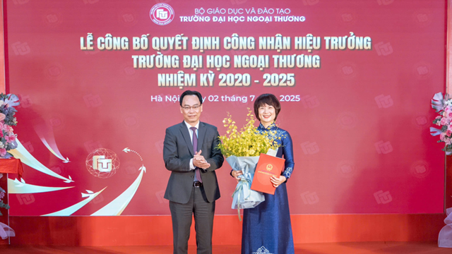 PGS.TS Phạm Thu Hương được bổ nhiệm làm Hiệu trưởng Trường Đại học Ngoại thương
