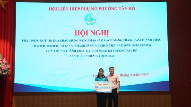 Hội Phụ nữ Tây Hồ tiên phong phát động thi đua, góp sức xây dựng phường kiểu mẫu