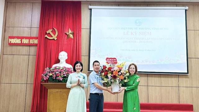 Phụ nữ Vĩnh Hưng kỷ niệm 95 năm truyền thống và phát huy tinh thần đổi mới