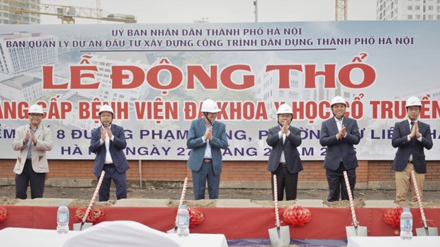 Dấu ấn ý nghĩa nhân Ngày Thầy thuốc Việt Nam: Khởi công nâng cấp Bệnh viện đa khoa Y học cổ truyền Hà Nội