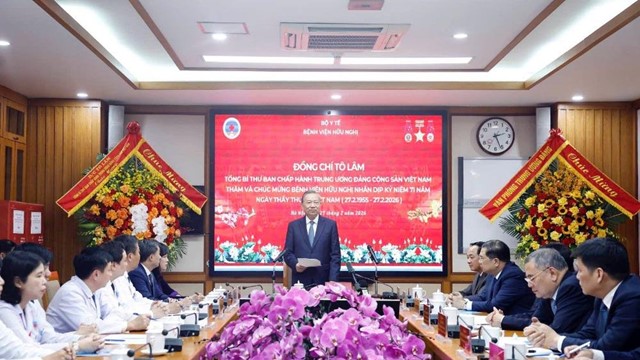 Tổng Bí thư Tô Lâm thăm, chúc mừng Bệnh viện Hữu Nghị: Lấy người bệnh làm trung tâm, lấy nhân ái làm cốt lõi