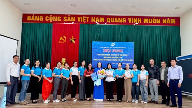 Ra mắt Mô hình điểm Chi hội Phụ nữ hành động vì môi trường 