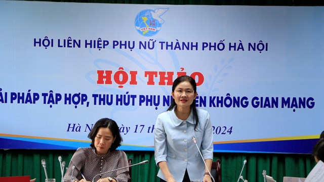 Hội LHPN Hà Nội: Bàn giải pháp tập hợp, thu hút phụ nữ trên không gian mạng
