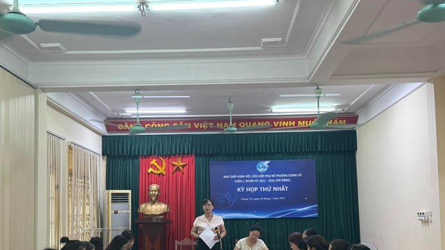Hội LHPN phường Giảng Võ: Quyết tâm xây dựng tổ chức Hội vững mạnh, gần dân, vì phụ nữ