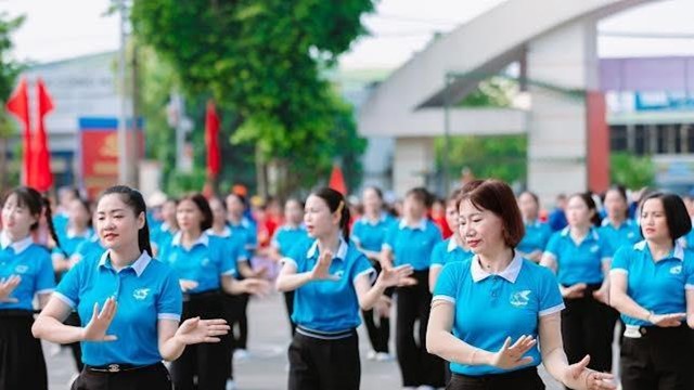 Hội LHPN xã Phúc Thịnh: 150 cán bộ, hội viên tham gia Đại hội Thể dục thể thao