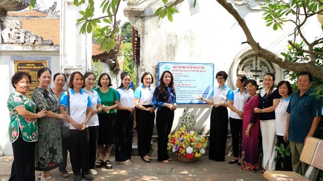 Ra mắt mô hình “Phụ nữ tham gia xây dựng di tích lịch sử-văn hóa kiểu mẫu” tại di tích Đình Ngọc Hà