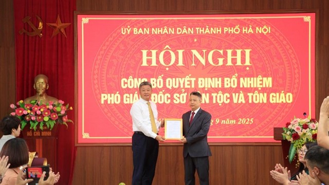 Sở Dân tộc và Tôn giáo TP Hà Nội có tân Phó Giám đốc