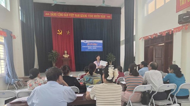 Hội LHPN xã Thiên Lộc: Tập huấn cho các Tổ tiết kiệm và vay vốn