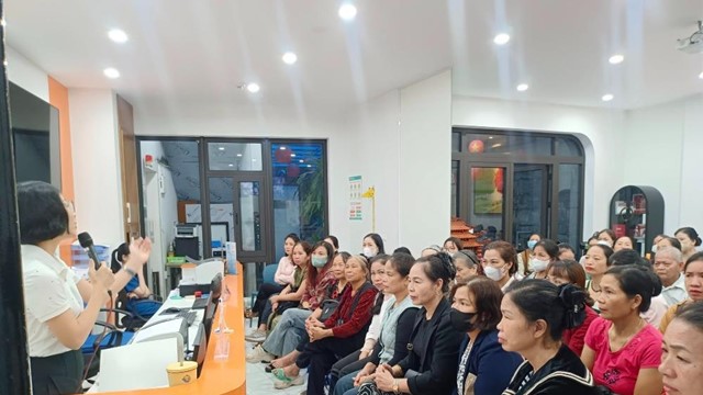 Hội LHPN xã Thiên Lộc khám sức khỏe miễn phí cho hội viên phụ nữ