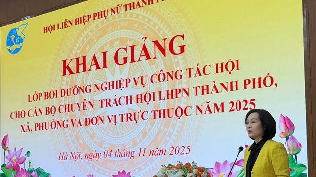 Hội LHPN thành phố Hà Nội tổ chức lớp tập huấn nghiệp vụ công tác Hội năm 2025