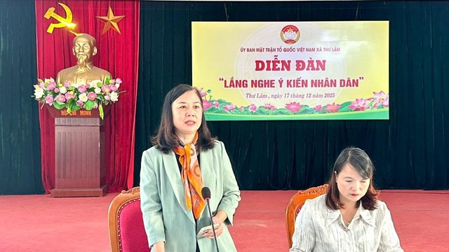 Diễn đàn “Lắng nghe ý kiến nhân dân” tại Cụm thi đua số 3 xã Thư Lâm