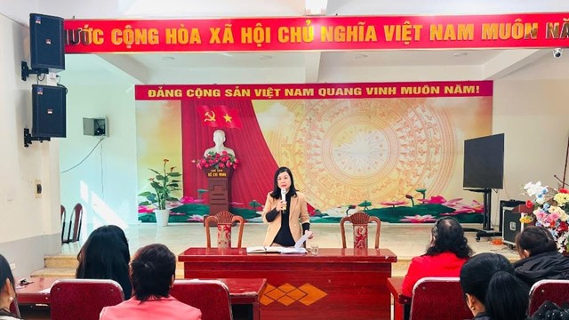 Hội LHPN xã Thư Lâm tổ chức Hội nghị giới thiệu nhân sự ứng cử đại biểu HĐND xã