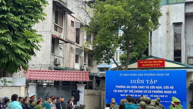 Phường Ngọc Hà: Nâng cao trách nhiệm của cộng đồng trong phòng cháy, chữa cháy