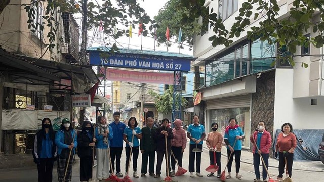 Hội LHPN xã Phúc Thịnh: Tổng vệ sinh môi trường, thu gom rác thải nhựa