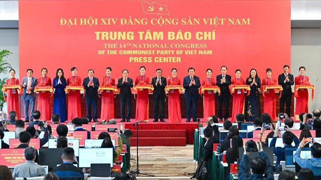 Khai trương Trung tâm Báo chí Đại hội đại biểu toàn quốc lần thứ XIV của Đảng