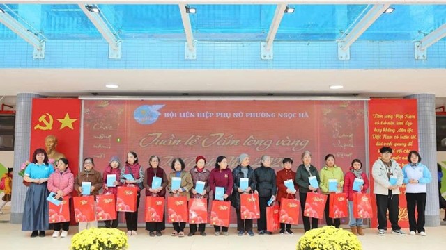 Hội LHPN phường Ngọc Hà: Tổ chức chương trình “Tuần lễ tấm lòng vàng” dịp Tết Bính Ngọ