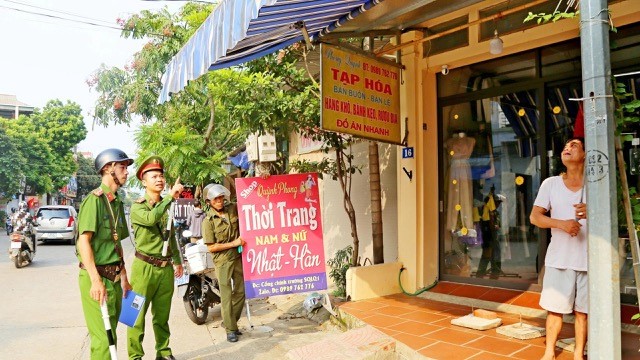 Xã Đoài Phương ra quân đảm bảo an toàn giao thông, trật tự đô thị