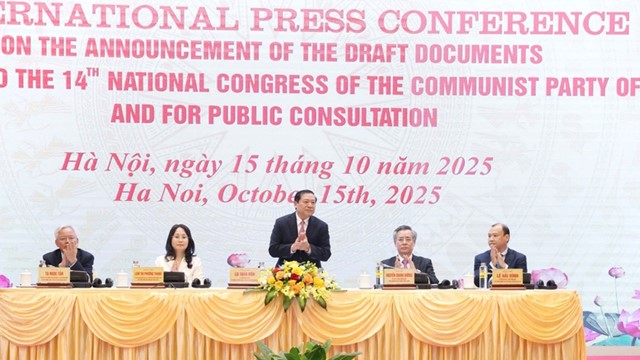 Họp báo quốc tế công bố Dự thảo các văn kiện trình Đại hội đại biểu toàn quốc lần thứ XIV của Đảng