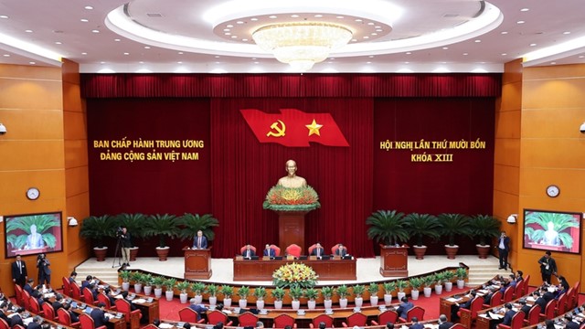 Thông cáo báo chí về ngày làm việc thứ nhất Hội nghị Trung ương 14 khóa XIII