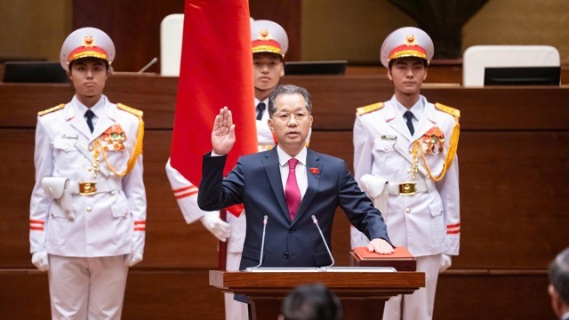 Chánh án Tòa án Nhân dân tối cao Nguyễn Văn Quảng tuyên thệ nhậm chức