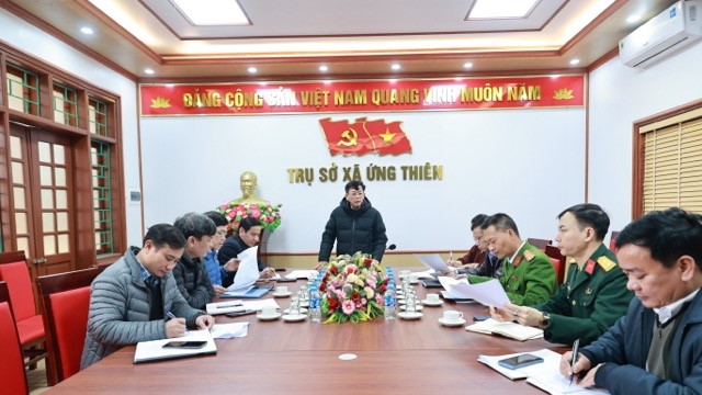 Ứng Thiên: Tăng cường tháo gỡ “điểm nghẽn”, bảo đảm Tết Bính Ngọ  an toàn, văn minh 