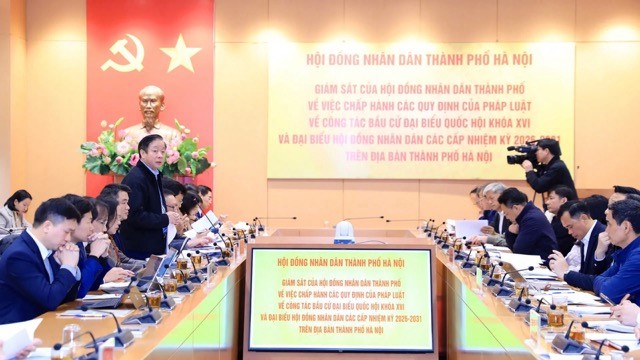 Đoàn giám sát số 7 của HĐND TP Hà Nội làm việc với 10 xã về công tác bầu cử