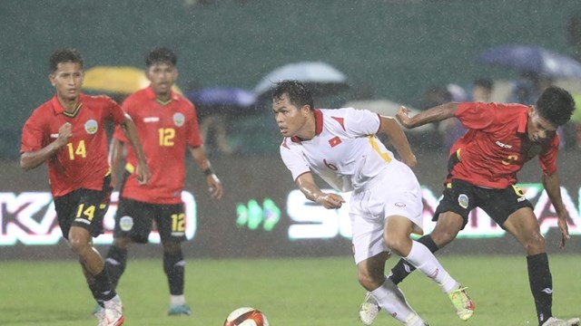 Thắng dễ Timor Leste, U23 Việt Nam vững bước tiến vào bán kết