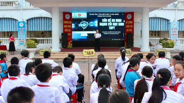 Gần 1.200 học sinh được tuyên truyền Luật An ninh mạng