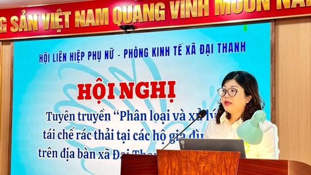 Hội LHPN xã Đại Thanh: Mỗi hội viên phụ nữ là một chiến sỹ bảo vệ môi trường