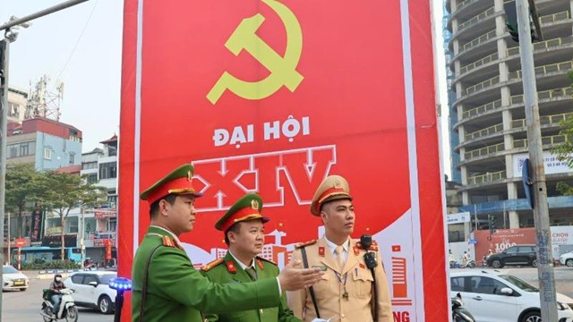 Hà Nội: Phân luồng giao thông phục vụ Đại hội đại biểu toàn quốc lần thứ XIV của Đảng
