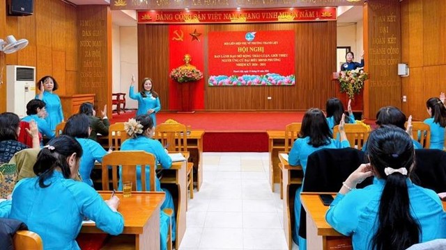 Hội LHPN phường Thanh Liệt giới thiệu người ứng cử đại biểu HĐND phường nhiệm kỳ 2026–2031