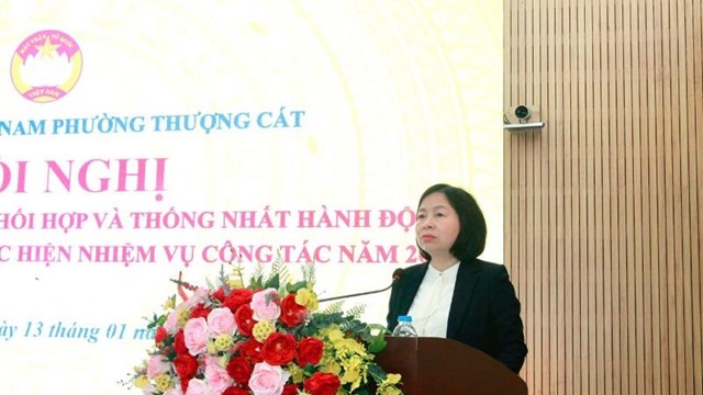 Ủy ban MTTQ phường Thượng Cát triển khai chương trình phối hợp, thống nhất hành động năm 2026
