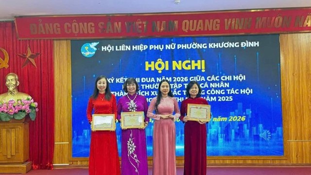 Hội LHPN phường Khương Đình triển khai phong trào thi đua năm 2026