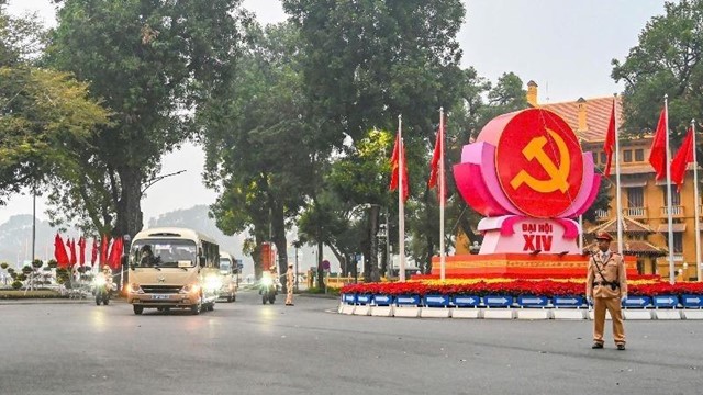 Hà Nội: Giao thông thông suốt, an ninh trật tự được giữ vững phục vụ Đại hội XIV của Đảng