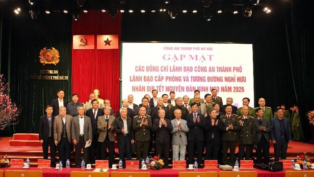 Công an thành phố Hà Nội gặp mặt, tri ân nhân dịp Tết Nguyên đán 