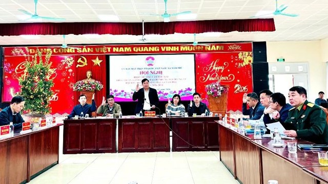 Xã Nam Phù hiệp thương lần hai, thống nhất danh sách sơ bộ 51 người ứng cử HĐND xã nhiệm kỳ 2026-2031